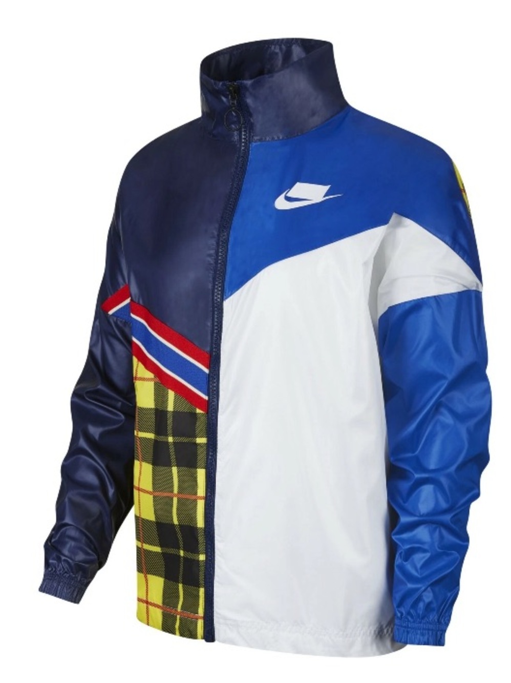 Nike Sportswear Women's Multicolor Plaid Woven Jacket (BV4737-492) Size Medium